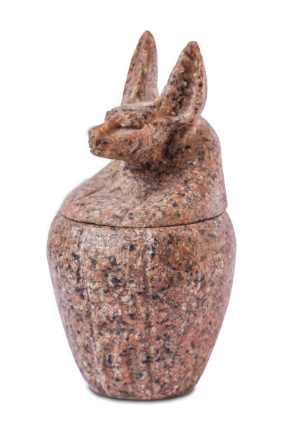istock Duamutef, the jackal-headed made of Aswan red granite 1458688729