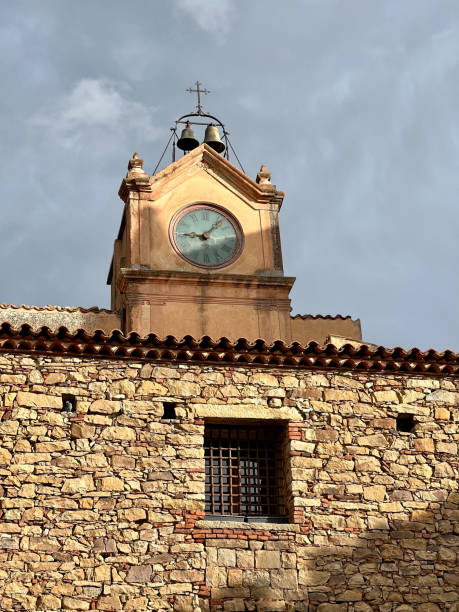istock historical clock.Castelbuono. Sicily, Italy, Madonie Park. 1458691255