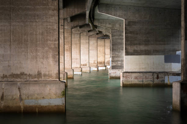 istock Concrete pillars under the Harbour Bridge. Auckland. 1458695846