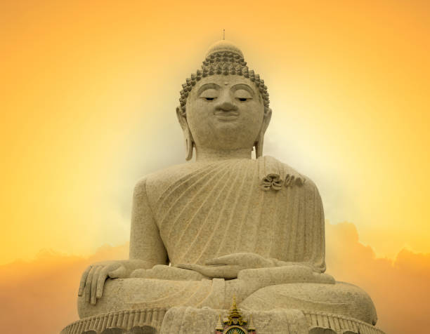 istock Big Buddha Temple at sunset 1458696396