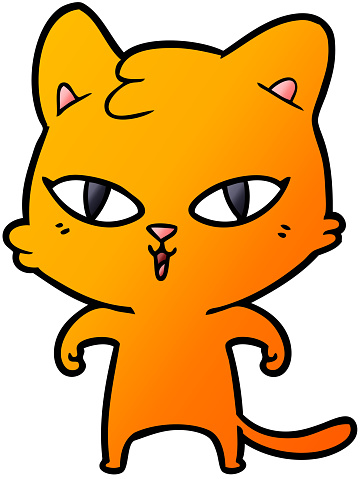 Caton Image Cartoon Cat Stock Illustration - Download Image Now - Animal, Art, Art ...