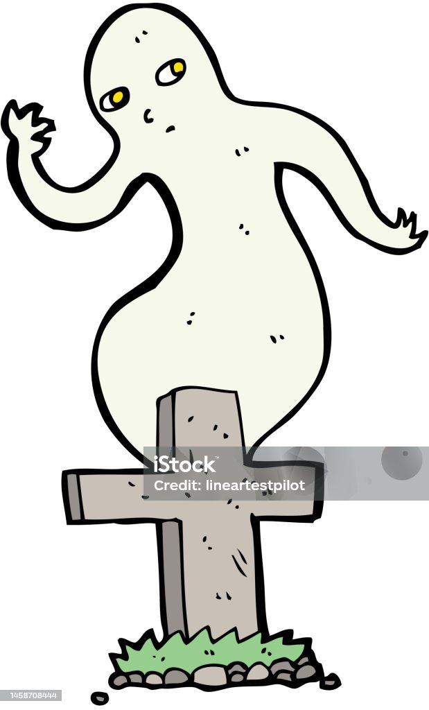 Cartoon Rising Object Cartoon Ghost Rising From Grave Stock Illustration - Download Image Now ...