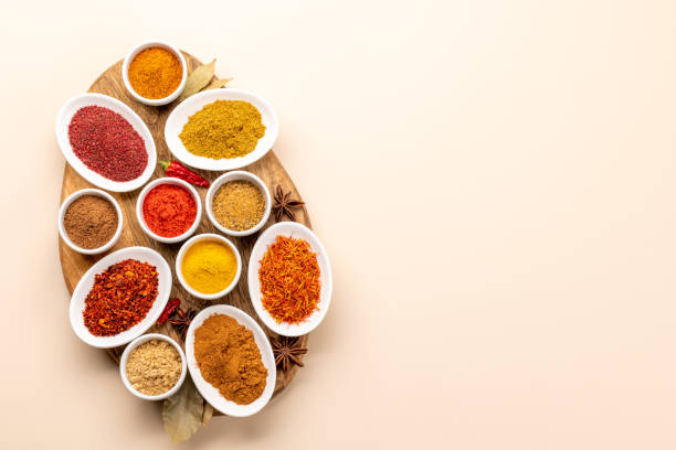 istock Various dried spices in small bowls 1458708479