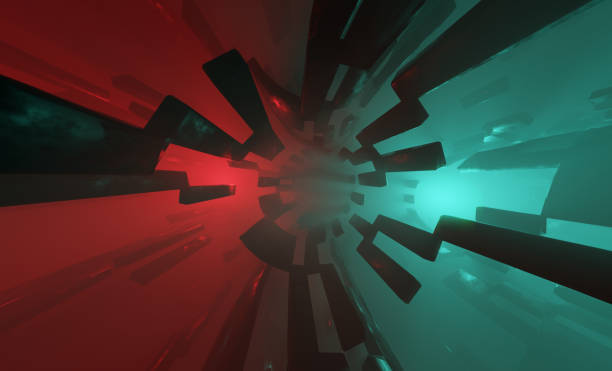 istock 3d illustration of abstract geometric composition,digital artwork for creative graphic design 1458710171