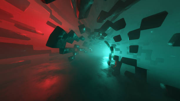 istock 3d illustration of abstract geometric composition,digital artwork for creative graphic design 1458710180