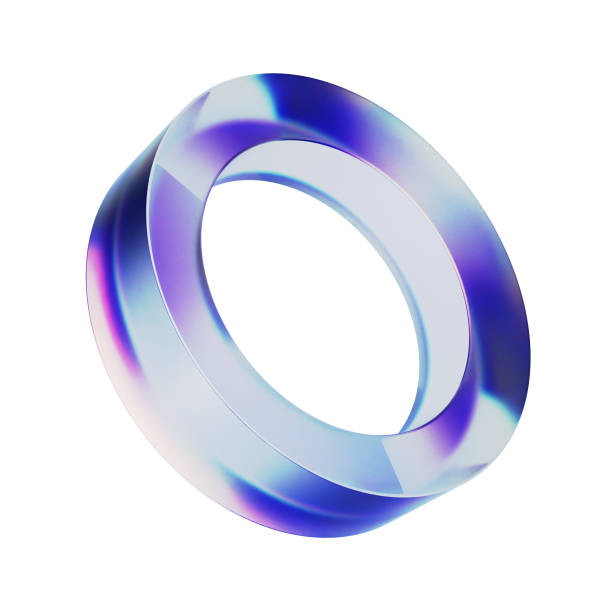 istock 3D holographic dispersion circle geometric shape 1458711144
