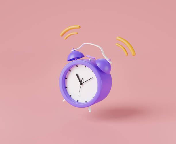 istock Ringing alarm clock icon minimal style on pink background. 3d icon rendering illustration. Time, wake up, planning, Miniature twin bell alarm clock. concept for banner, website 1458711420