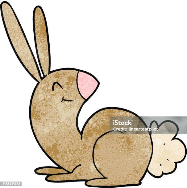 Cute Cartoon Rabbit Stock Illustration - Download Image Now - Animal ...