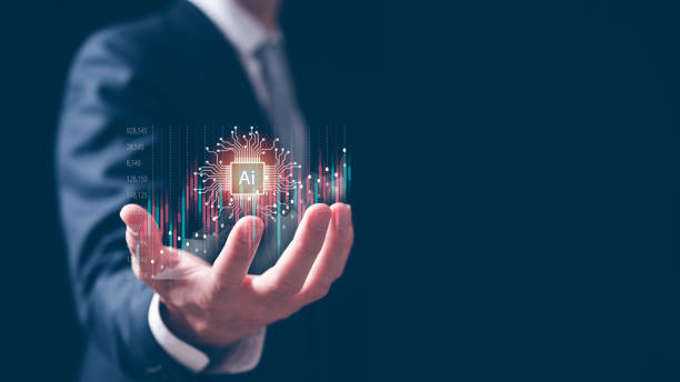 istock Trading with AI technology, Digital transformation technology strategy, IoT, internet of things. transformation of ideas and the adoption of technology in business in the digital age, enhancing global business capabilities. Ai 1458720631