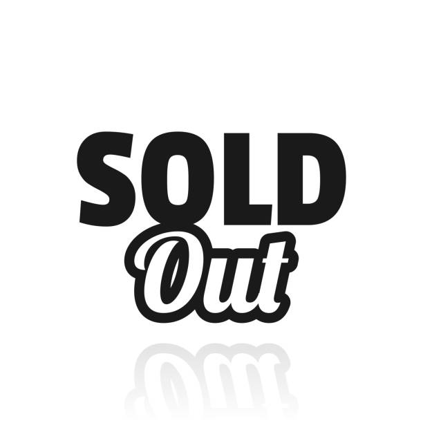 Sold Out. Icon with reflection on white background Icon of "Sold Out" with its reflection and isolated on a blank background. Vector Illustration (EPS file, well layered and grouped). Easy to edit, manipulate, resize or colorize. Vector and Jpeg file of different sizes. sold out transparent stock illustrations