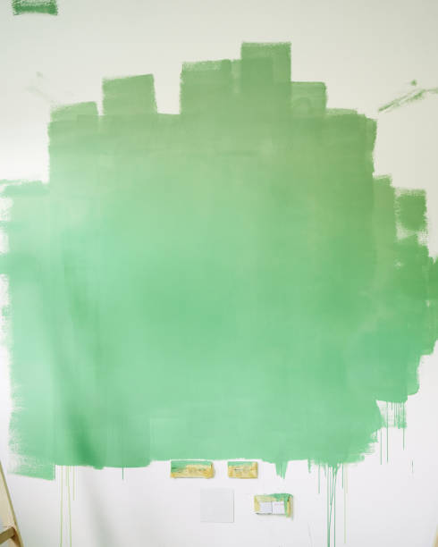 istock Painting walls in green! 1458728704
