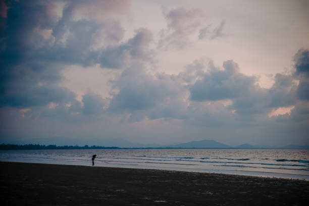 istock Person chilling to view sunset 1458729143