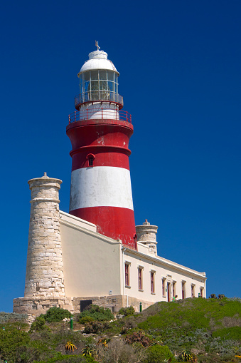 Cape Agulhas Lighthouse, Cape Agulhas, Agulhas National Park, Western Cape, South Africa, Africa