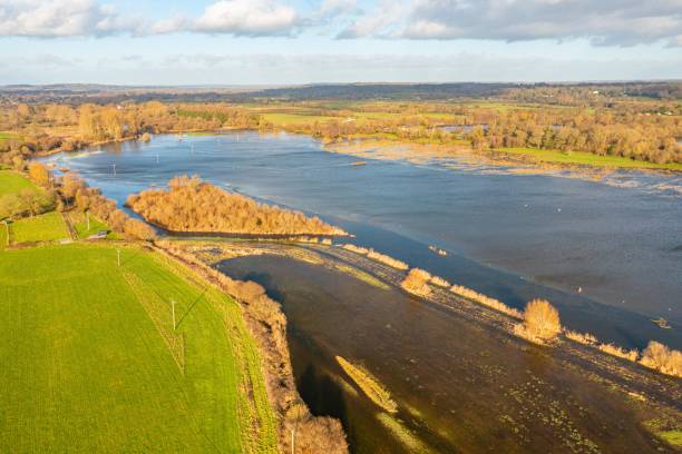 istock Flooded River Avon in January 2023. 1458738076