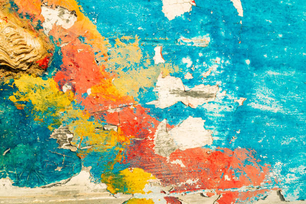 istock Beautiful abstract background. Old texture. Multicolored paints on the surface. 1458740182