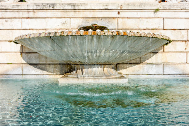 istock Fountain on Piazza del Popolo square in Rome, Italy 1458743286