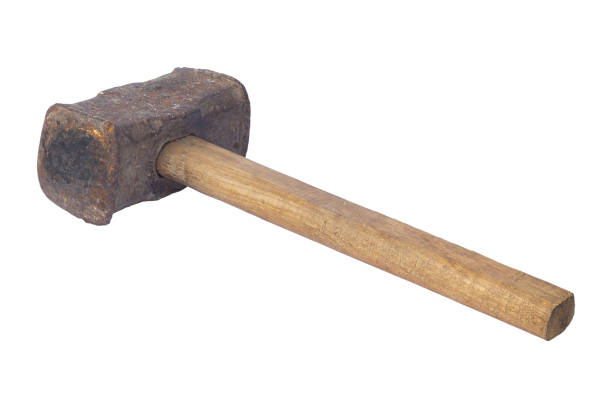 istock sledgehammer with wooden handle isolated from background 1458743846