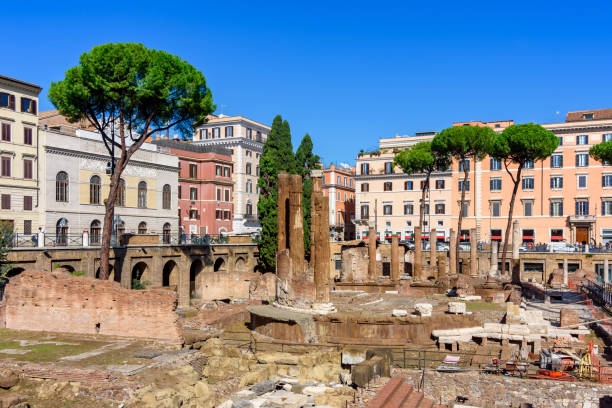 istock Largo di Torre Argentina square in Rome, Italy 1458744293