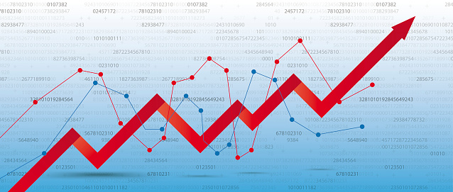 Digital Growth Chart Algorithm Stock Illustration - Download Image Now ...