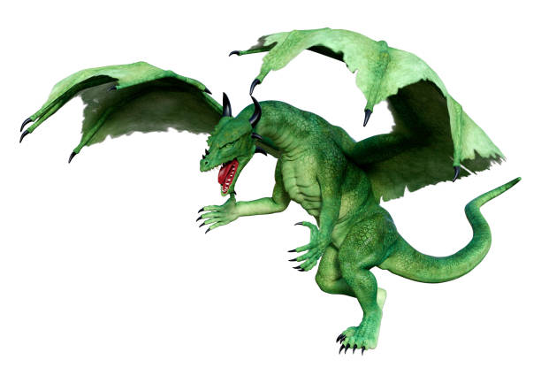 istock 3D Rendering Fairy Tale Dragon on White 1458750760