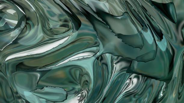 istock green color glass sphere with detailed detail wave pattern abstract, dramatic, passionate, luxurious and exclusive 3D rendering graphic design elemental background material 1458756233