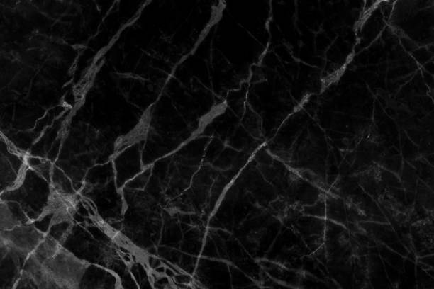 istock Abstract black marble texture nature background with scratches for design. 1458757410