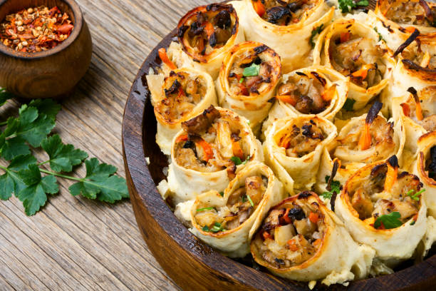 istock Vegetable casserole in pita bread 1458759542