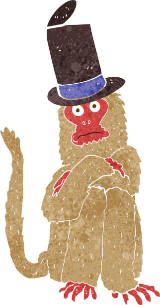 cartoon monkey wearing hat