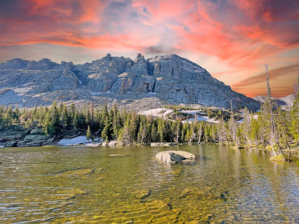 Bear Lake Trail, Rocky Mountain National Park, Colorado Bear Lake Trail, Rocky Mountain National Park, Colorado ice lakes colorado stock pictures, royalty-free photos & images