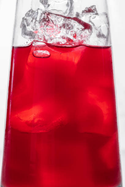 istock Cocktail in a glass with ice on a white background 1458767895