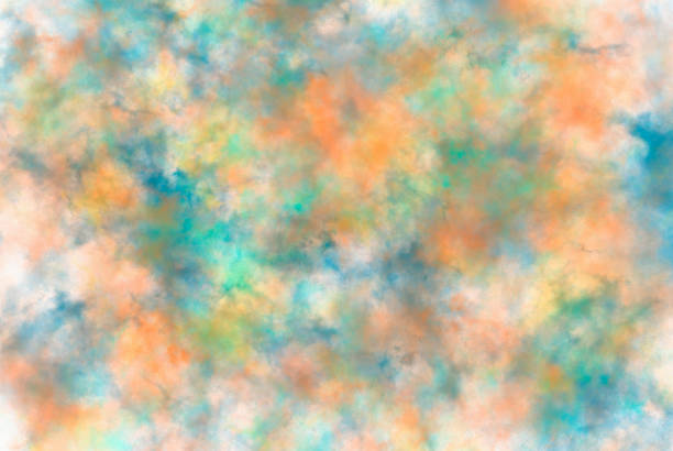 istock Abstract watercolor background texture with blots and splatters 1458774381