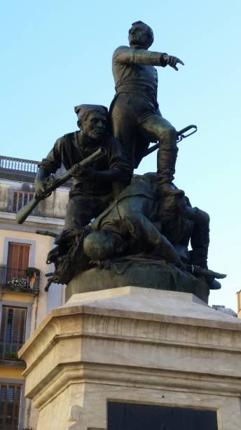 istock Independence square, city of Girona, Spain 1458779101