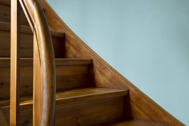 istock old wooden staircase 1458782441