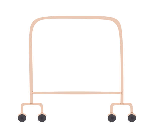 istock Metal hander for clothes flat icon Modern furniture 1458789030