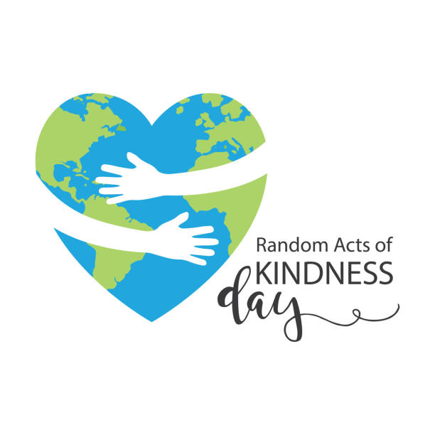 Random acts of kindness day emblem, vector. Random acts of kindness day emblem, vector. altruism stock illustrations