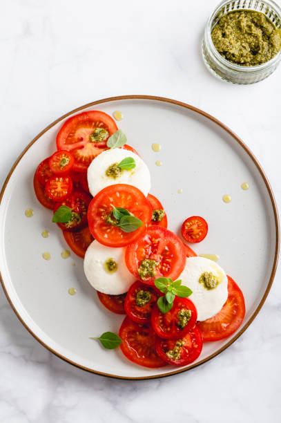 istock Freshly made italian salad caprese 1458792876