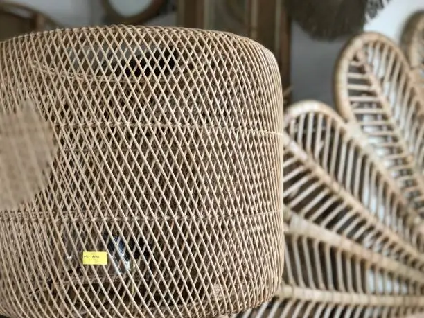 beauty and creative handcraft by rattan for furniture and decoration