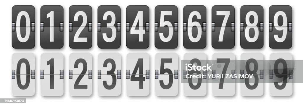 Countdown Numbers Image Countdown Timer With Different Numbers Isolated On Background Clock ...
