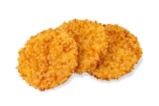 istock Chicken fillet breaded burgers isolated 1458795495