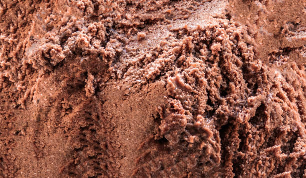 istock Chocolate ice cream textured  background. Rich Chocolate Ice-Cream wallpaper 1458798530