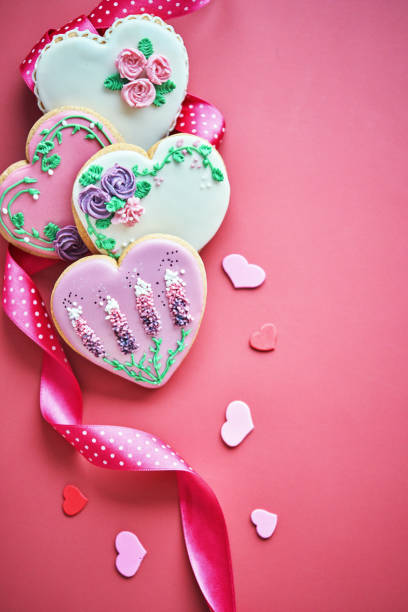 istock Decorated Heart Shaped Cookies 1458803178