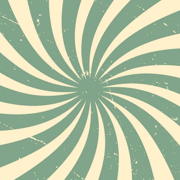 istock Abstract background rays in retro style radiating from the center in the form of a spiral. 1458807170