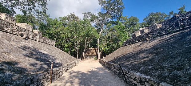 A mayan game in Coba, Mexico