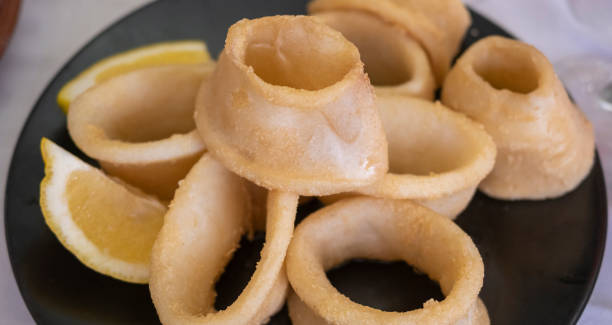 istock Serving of fried and breaded squid rings 1458808857