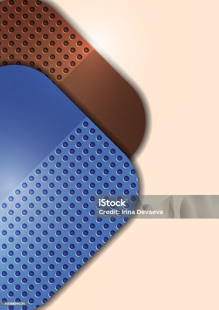 Perfaration Vector Abstract Design Square Round Background Perforation Vector Stock ...