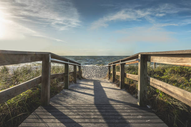 istock Boardwalk to the beach on Sanibal Island, Florida 1458810235