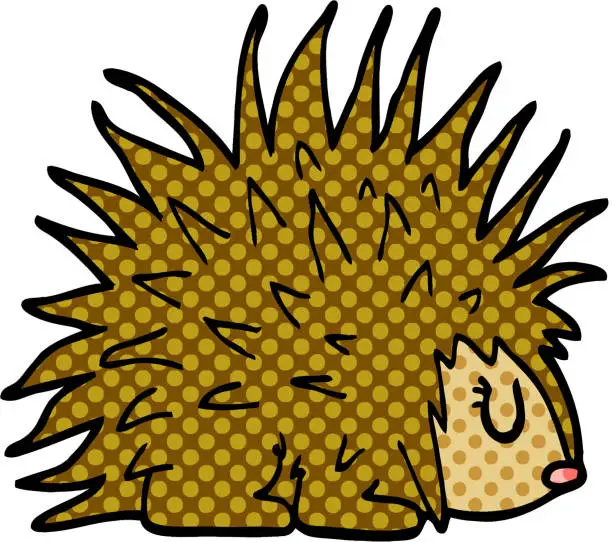 免费dibujos animados de erizo dibujo a comic animal矢量图和图形 | FreeImages