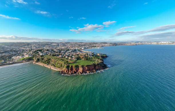 istock Wide angle of Roundham Head in Paignton, Devon 1458813640