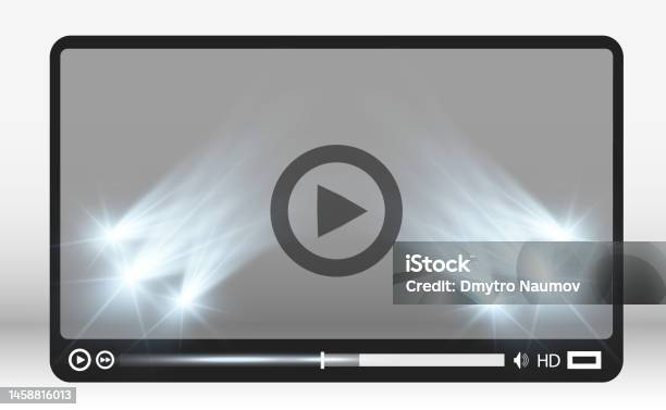 Multimedia Player Interface Module Video Media Player Interface For Web And Mobile Applications Vector ...