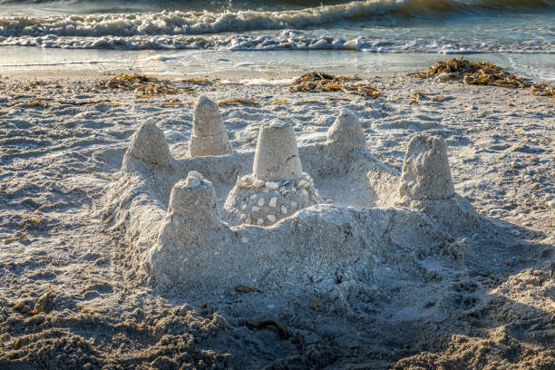 istock A sand castle on the beach in Florida 1458816653